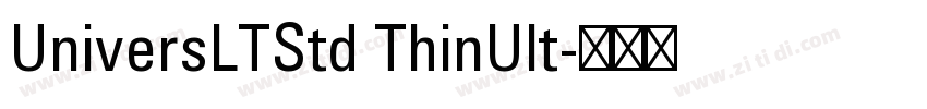 UniversLTStd ThinUlt字体转换